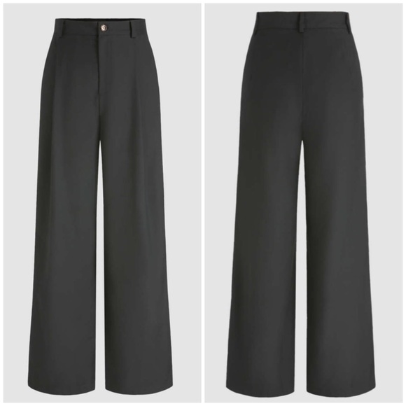 cider Pants - NWT Cider Solid Straight Leg Trousers black XL